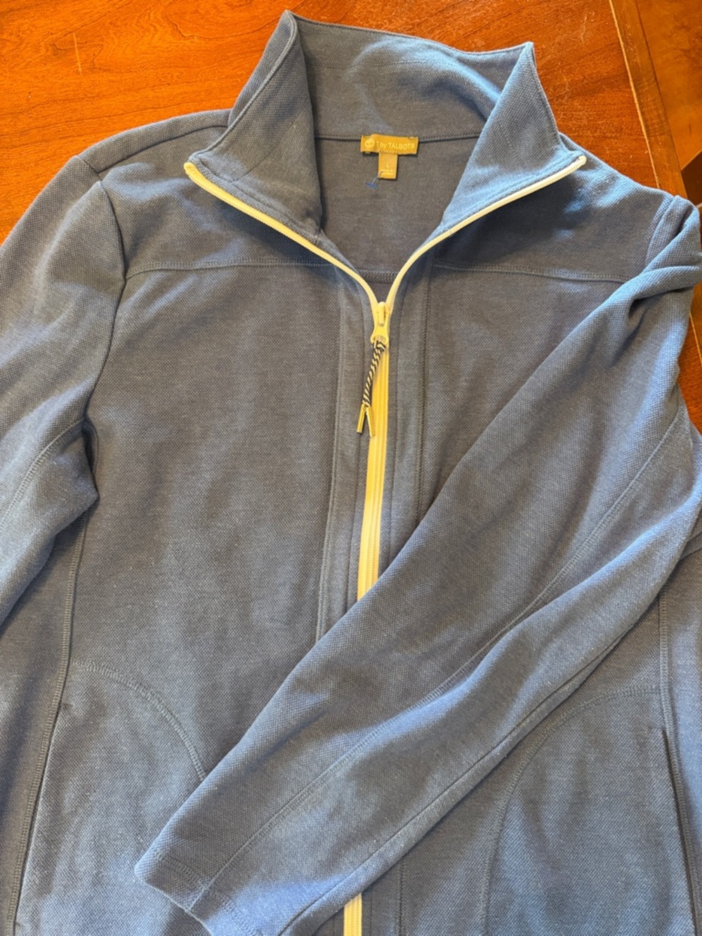 Women’s Blue Zip-Front Sweater Jacket, T by Talbots
